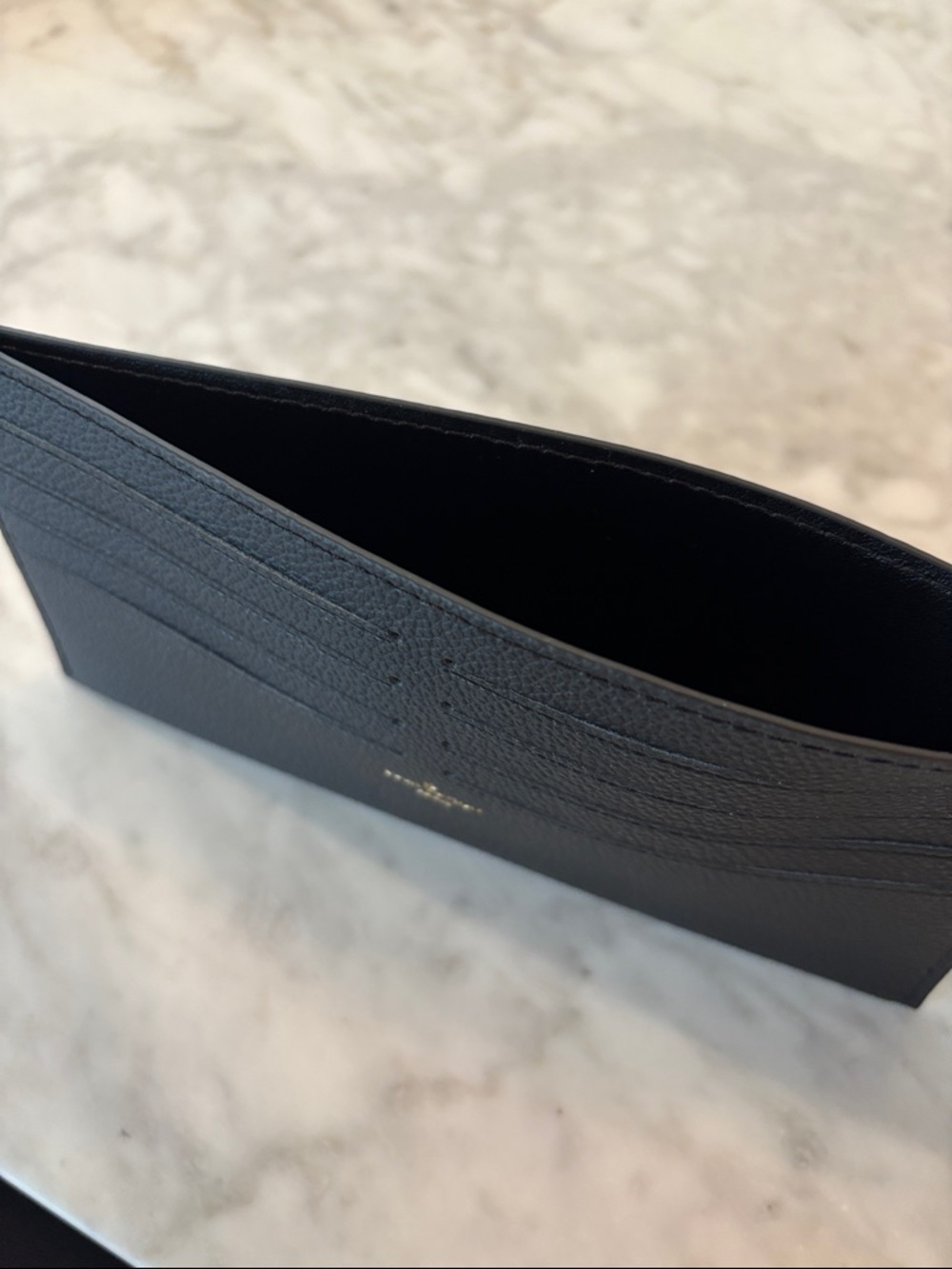 Louis Vuitton Black Leather Long Wallet Card Holder - Picture 3 of 3